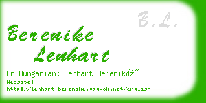 berenike lenhart business card